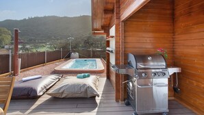 Terrace/patio - 'Cabaña Juanito Del Roque' with Sea View, Private Terrace and Wi-Fi (Valsequillo)