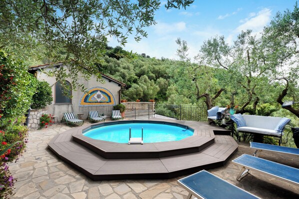 Pool - Villa 'Simba' with Sea View, Wi-Fi and Air Conditioning (Massa Lubrense)