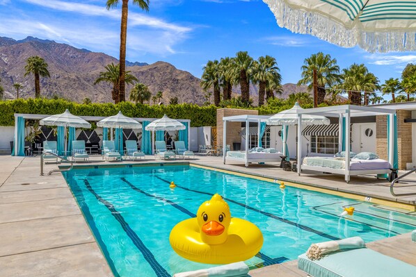 Outdoor pool, free cabanas, pool umbrellas - The Velvet Rope (Palm Springs)