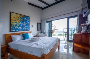 Habitación panorámica | 1 dormitorio, tabla de planchar con plancha, wifi gratis