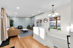 Interior - ★LUXURY★ 75' TV Game Room w Pergola, BBQ & Firepit in Quiet Royal Oak Suburbs (Madison Heights)