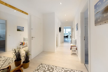 Interior. Apartment "20b Am Goitzsche See" with Lake View, Private Terrace, and Wi-Fi