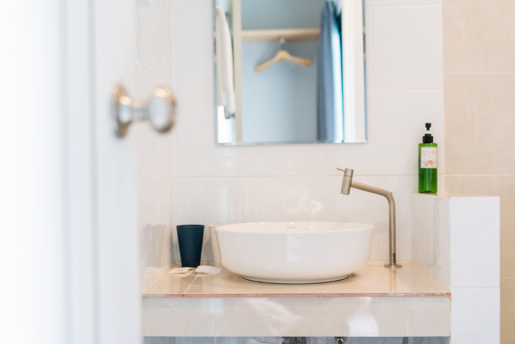 superior double room | bathroom | shower, free toiletries, hair dryer, towels