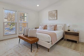 4 bedrooms, iron/ironing board, travel crib, WiFi
