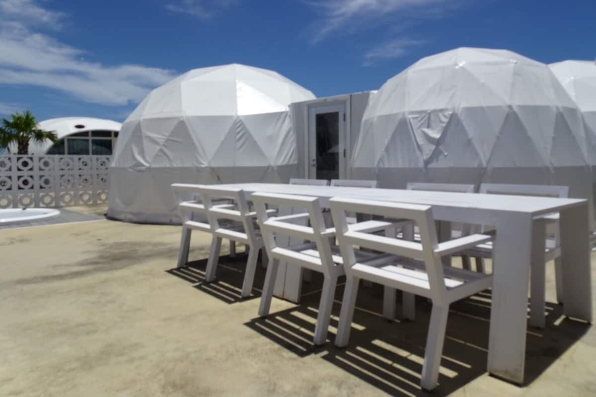 Tente, non-fumeurs (Twin Dome, Outside Hot Tub, FreeWi-Fi) | 1 chambre, Wi-Fi gratuit