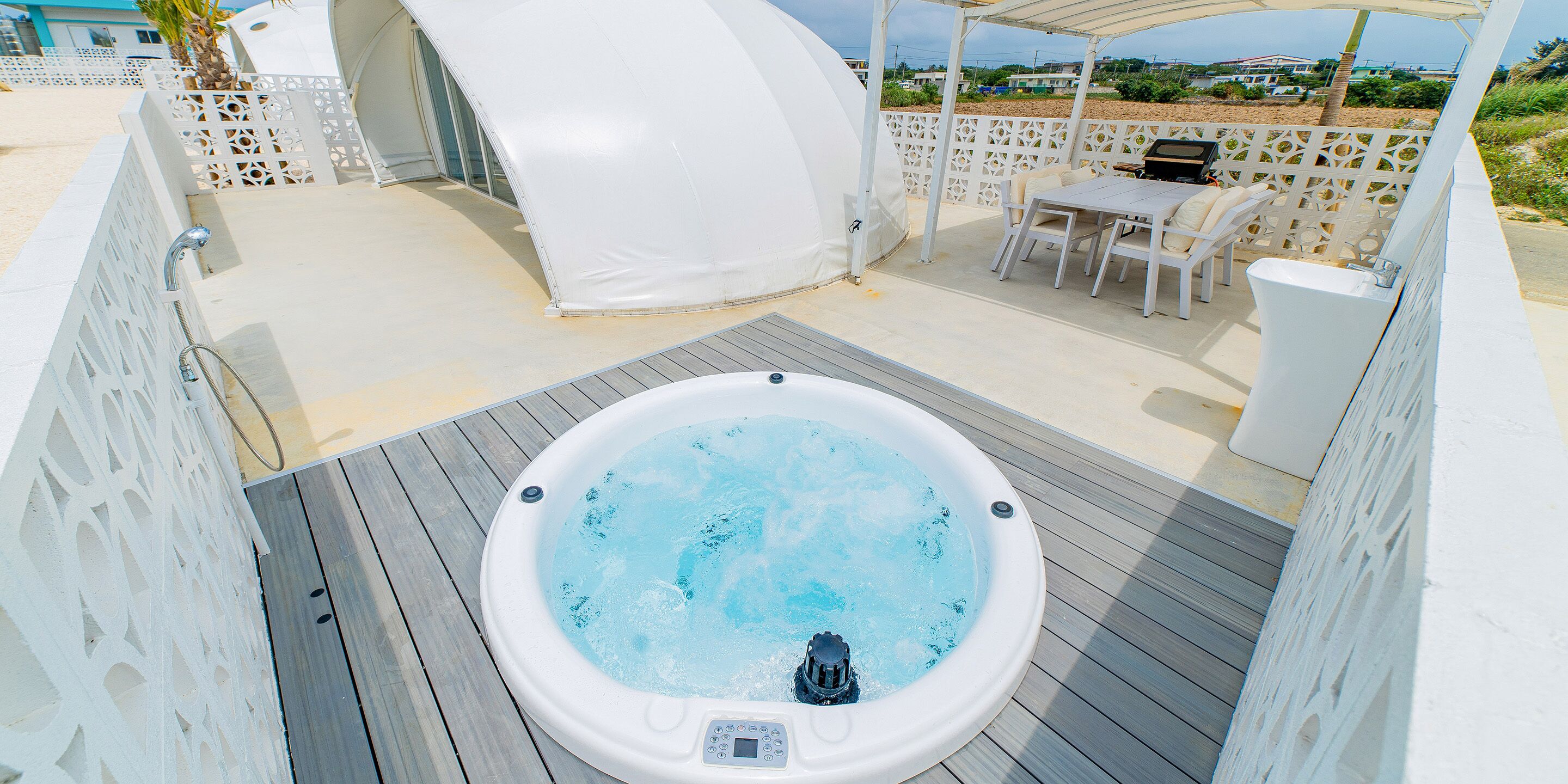 Telttamajoitus, tupakointi kielletty (Superior Dome,OutsideHotTub,FreeWi-fi) | 1 makuuhuone, ilmainen Wi-Fi