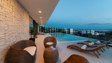 A heated pool