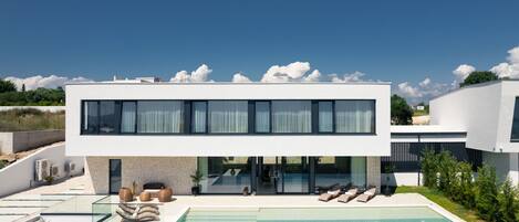 A heated pool