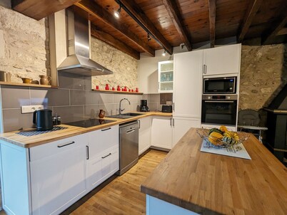 Riverside Retreat: Historic Watermill with Private Terrace, Fireplace, and Scenic Views in Brenne Park