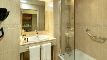 Romantic Room | Bathroom | Designer toiletries, hair dryer, bidet, soap