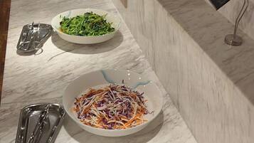 Free daily self-serve breakfast