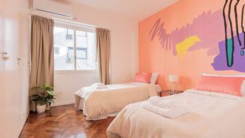 2 bedrooms, desk, iron/ironing board, WiFi