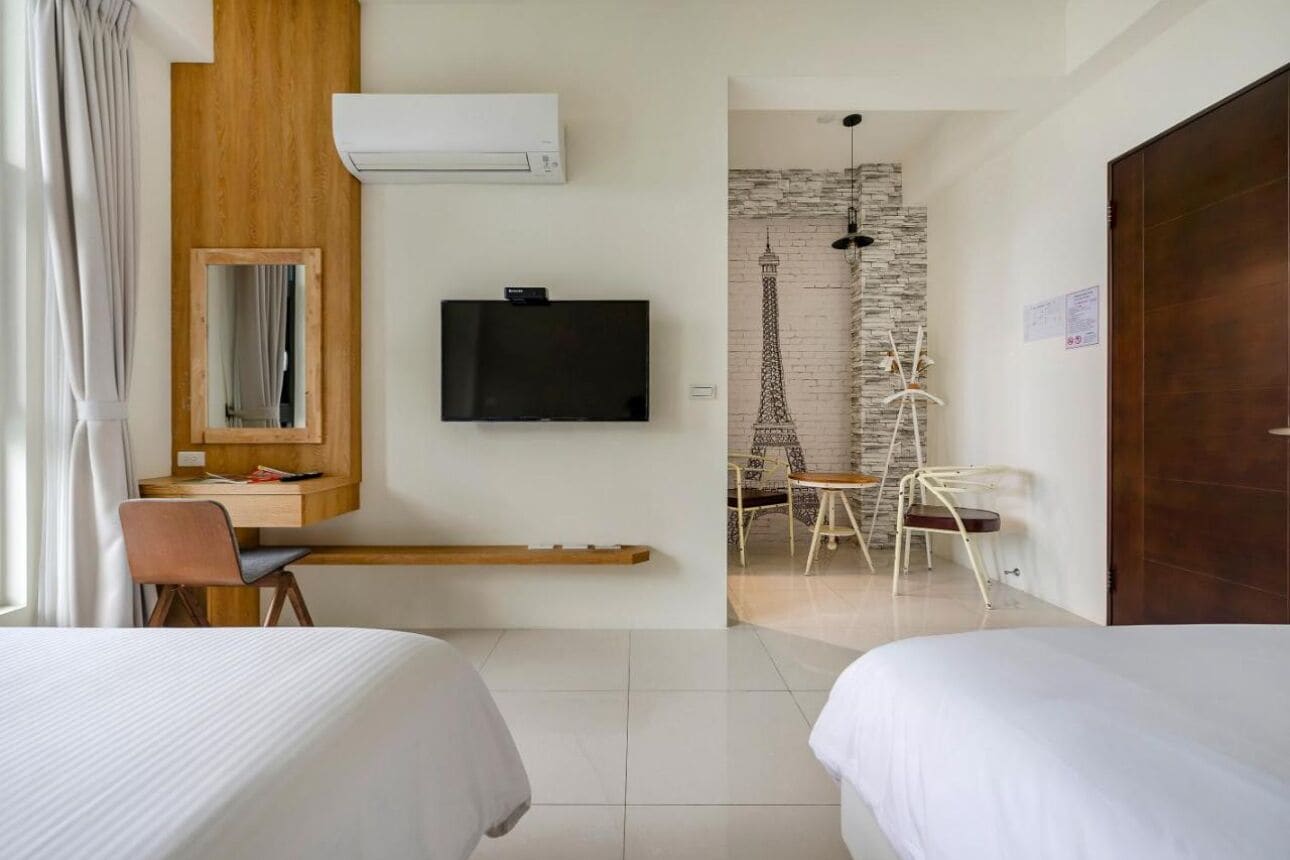 Chambre Quadruple, balcon | Rideaux occultants, Wi-Fi gratuit, draps fournis