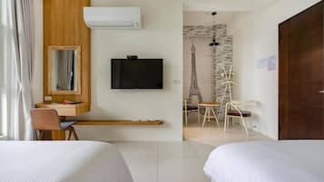 Quadruple Room, Balcony | Blackout drapes, free WiFi, bed sheets