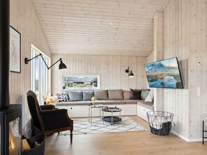 Fernseher, Kamin