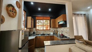 City Apartment | Private kitchen | Fridge, microwave, toaster, blender - Enchanted Parkland Hills Stays (Kampala)