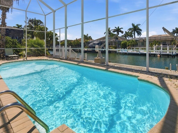 A heated pool