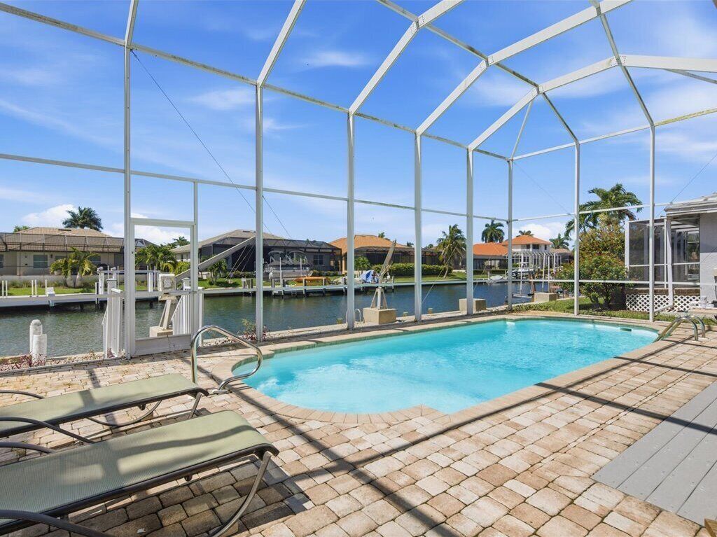 A heated pool