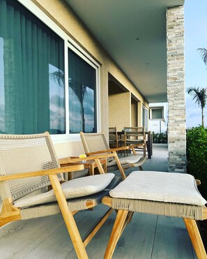Terrace/patio - Aruba Coco het Tropische Luxe Verblijf met een Fantastische Centrale Ligging (Oranjestad)