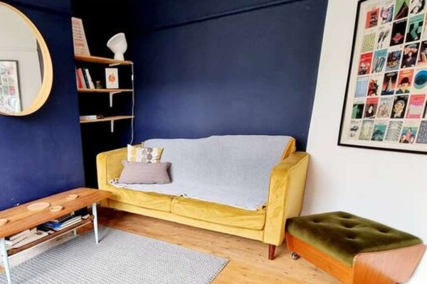 Comfy living room with space for everyone to relax