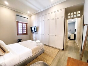 1 slaapkamer, een bureau, gratis wifi, beddengoed