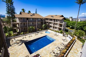 Et oppvarmet basseng