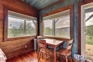 Interior - Rustic Eco-cabin Llano River Getaway on 68 Acres! (Mason)