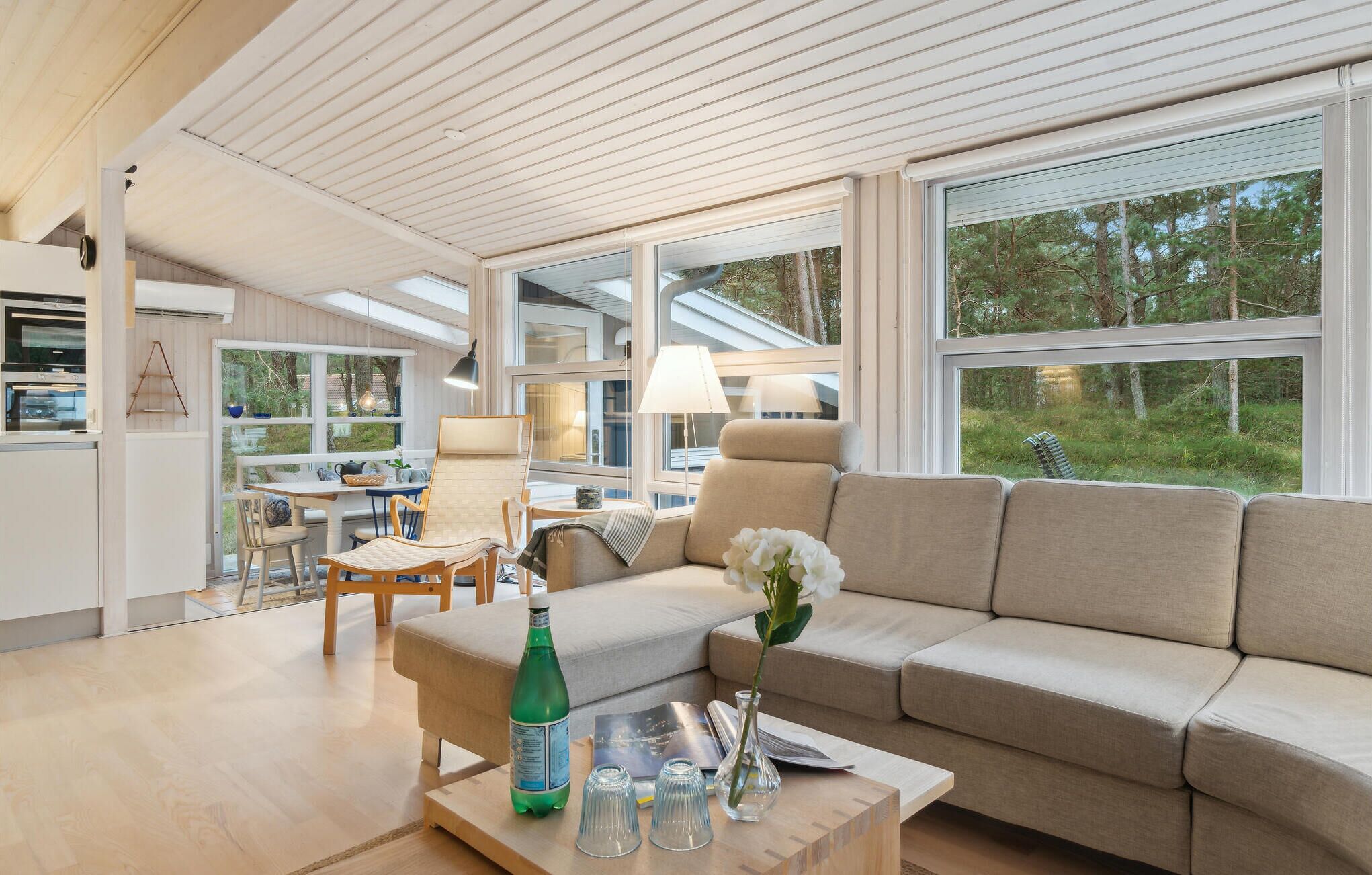 Älytelevisio, takka, pöytätennispöytä