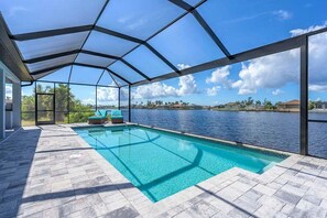 Una piscina climatizada