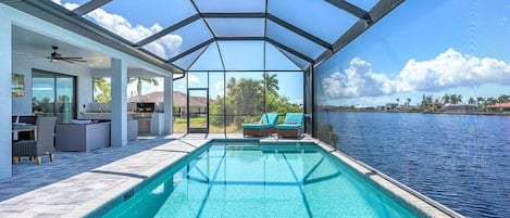 A heated pool
