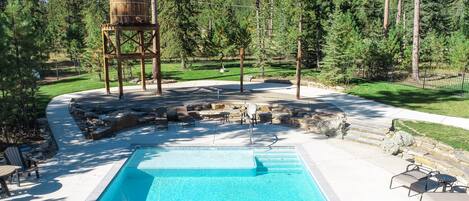 A heated pool