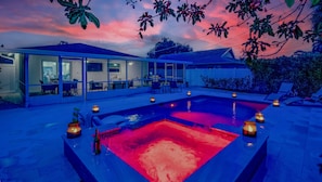 A heated pool