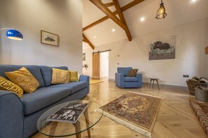 TV, fireplace - Large immaculate conversion - The Milking Parlour (Ipswich)