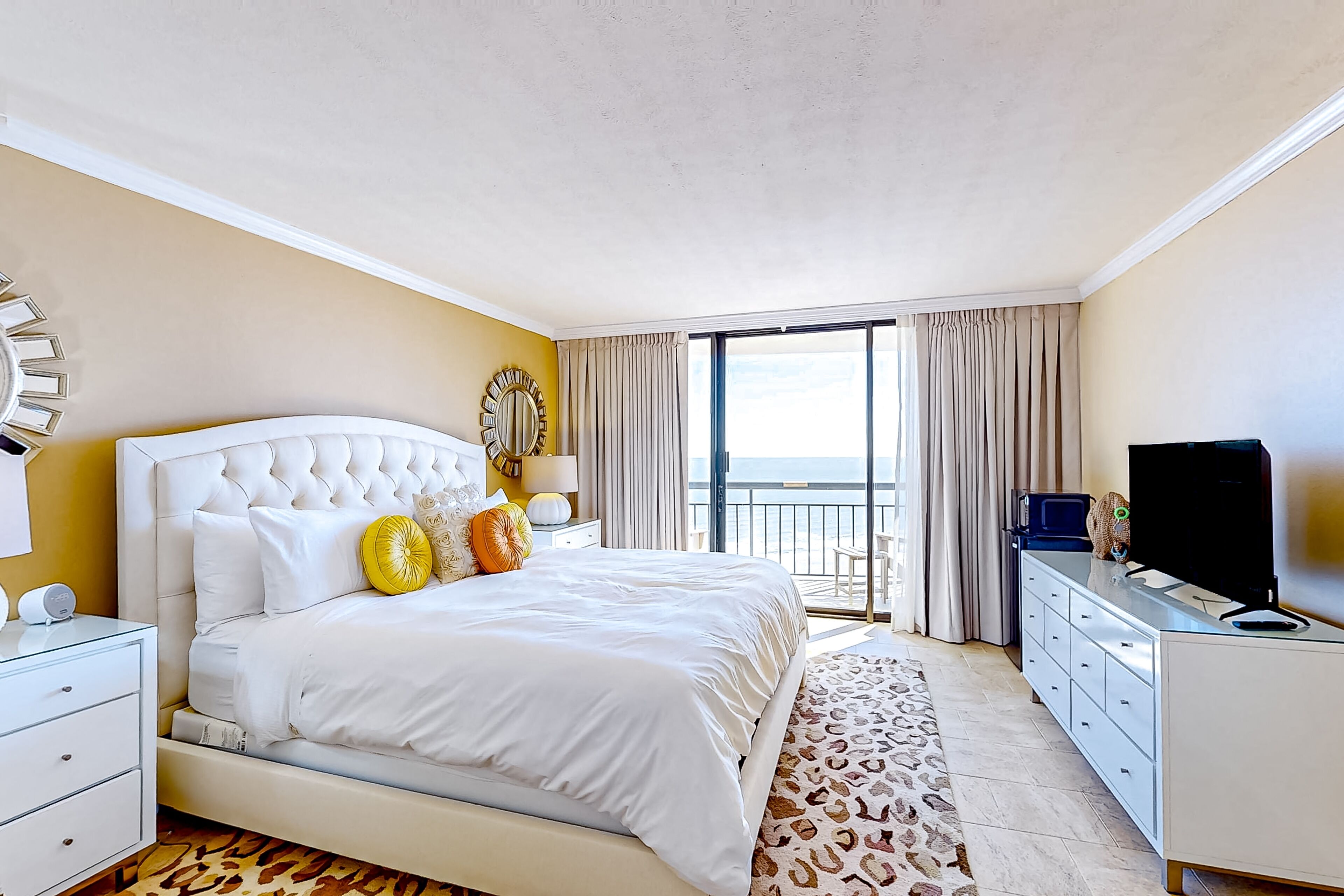 Gulf-view condo & studio near beach with on-site pool, hot tub, & balconies