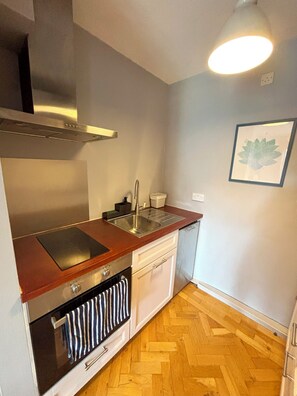 Standard Apartment | Private kitchen | Fridge, microwave, dishwasher, electric kettle - Leevin Stay Apartments City Center  (Dublin)