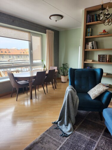 Home-spirit apartment with a panoramic window in the heart of Klaipėda!