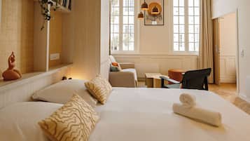 Double or Twin Room, 1 Queen Bed with Sofa bed | 1 bedroom, premium bedding, individually decorated, blackout curtains