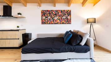 1 habitación, tabla de planchar con plancha, wifi y ropa de cama
