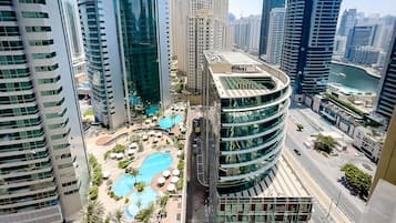 Căn hộ Premium, 1 phòng ngủ, ban công, quang cảnh thành phố | Quang cảnh ban công