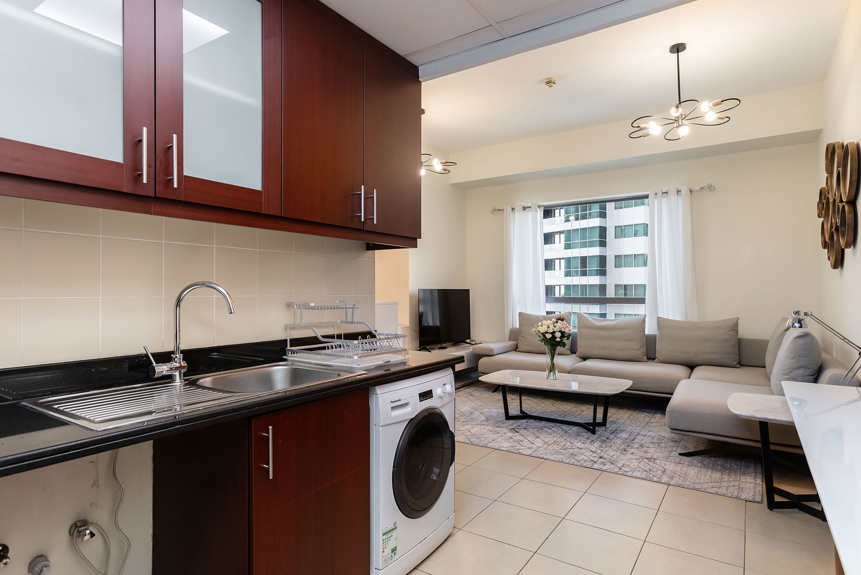Premium Apartment, 1 Bedroom, Balcony, City View | Private kitchen | Full-size fridge, microwave, oven, stovetop