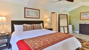 2 bedrooms, desk, iron/ironing board, travel cot