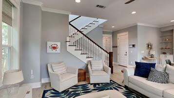 House, Multiple Beds, Patio | Living area | Flat-screen TV