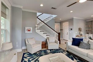 House, Multiple Beds, Patio | Living area | Flat-screen TV