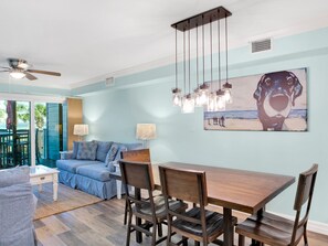 Condo, Multiple Beds, Balcony, Beach View (#6) | Dining - San Deluna #6 by Southern Vacation Rentals (Pensacola Beach)