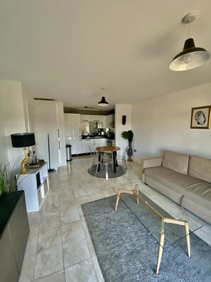 Apartment | Living area - Captivating 1-bed Apartment Greater London (Belvedere)