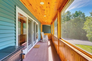 Terrace/patio - Adirondack Retreat w/ Heated Pool & Scenic Views! (North Creek)