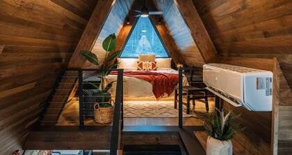 A-Frame Cabin on 95-acres with 2 private lakes