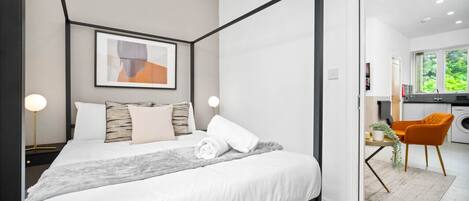 1 間睡房、熨斗/熨衫板、免費 Wi-Fi、床單