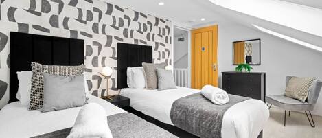 2 slaapkamers, een strijkplank/strijkijzer, gratis wifi, beddengoed