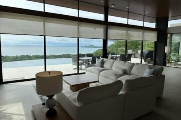Family room with extra large sectional